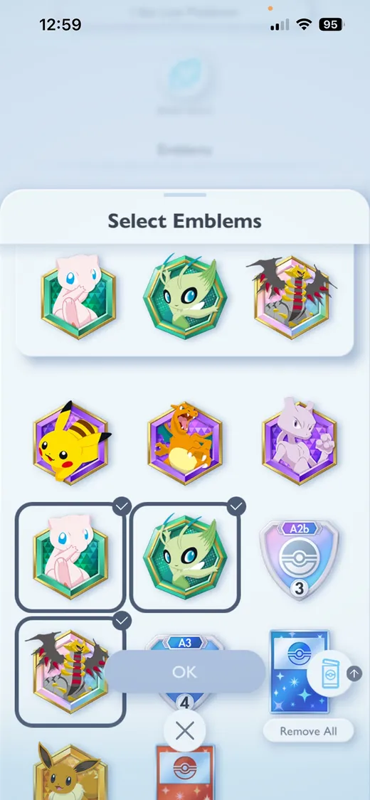 Pokémon Trading Card Game (TCG) Pocket Emblems