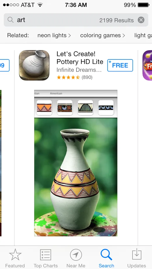 Search for "art games"