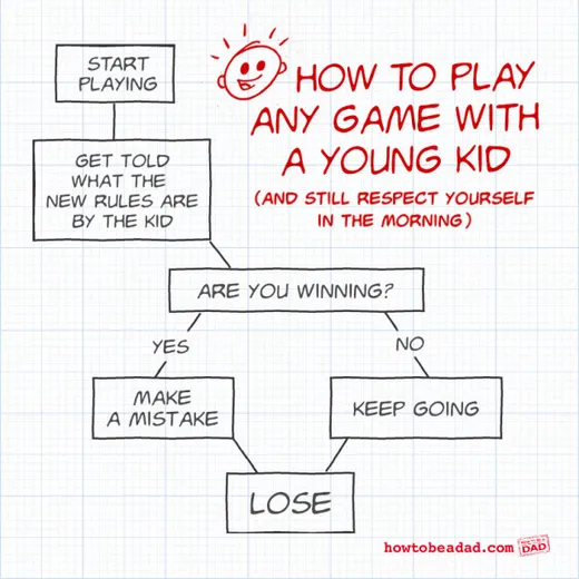  How to play any game with a young kid