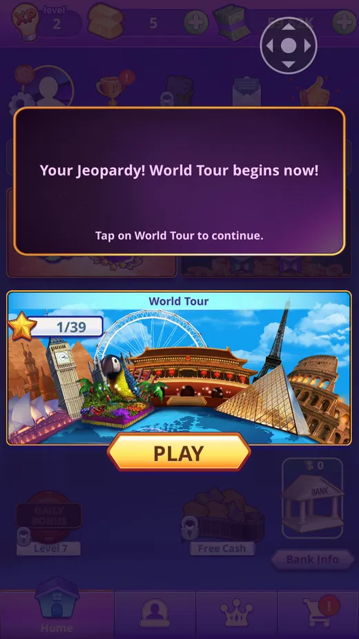 Jeopardy! World TourNotification