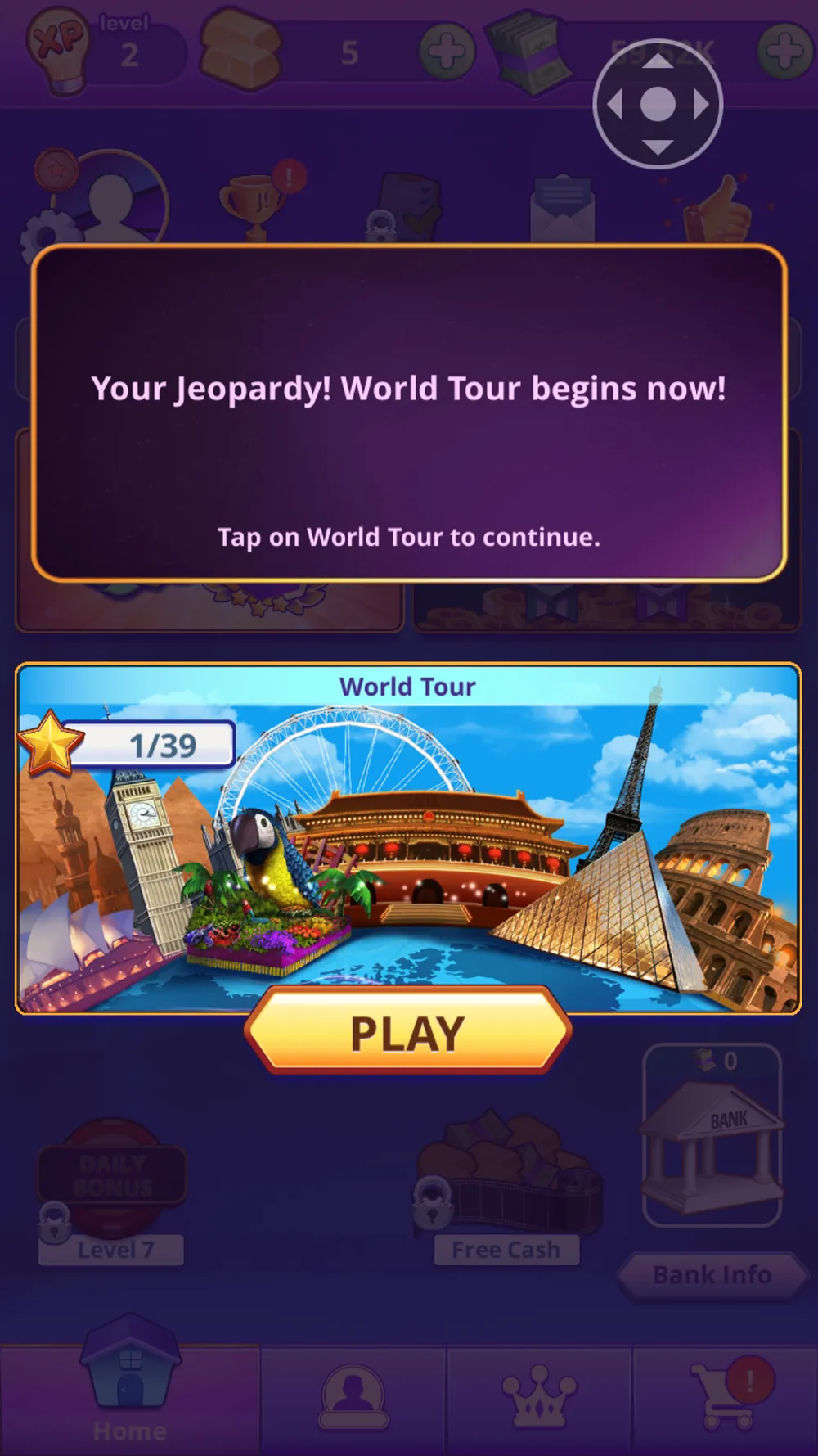 Jeopardy! World TourNotification