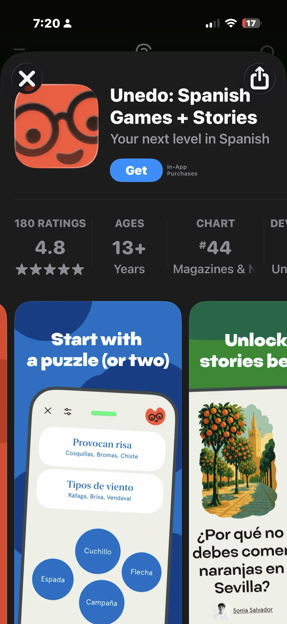 Ad for language game