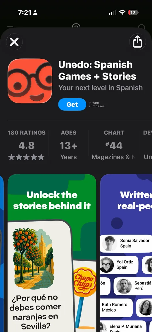 Ad for language game