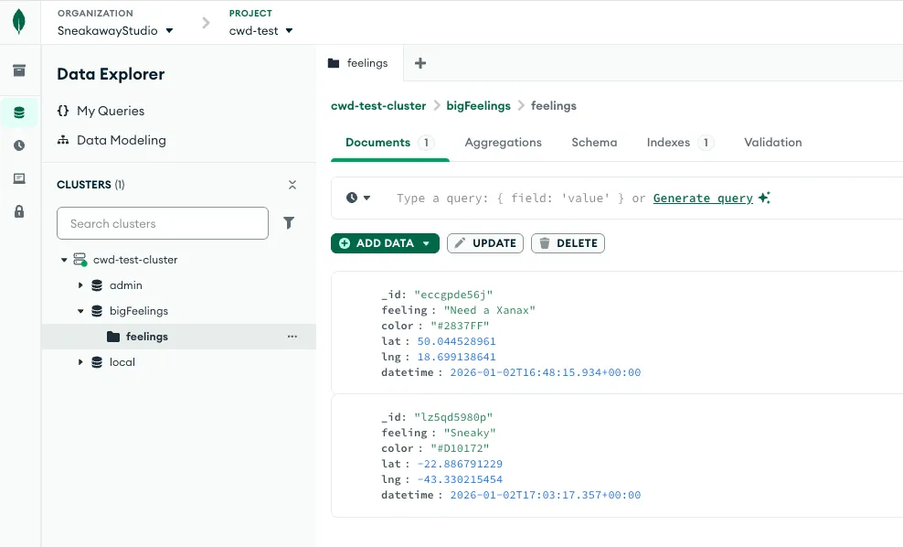 mongodb data explorer